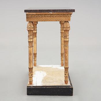 A late Gustavian early 19th century console table.