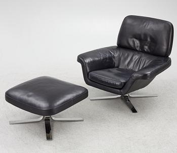 Rodolfo Dordoni, a 'Blake Soft' armchair with ottoman, Minotti, Italy.