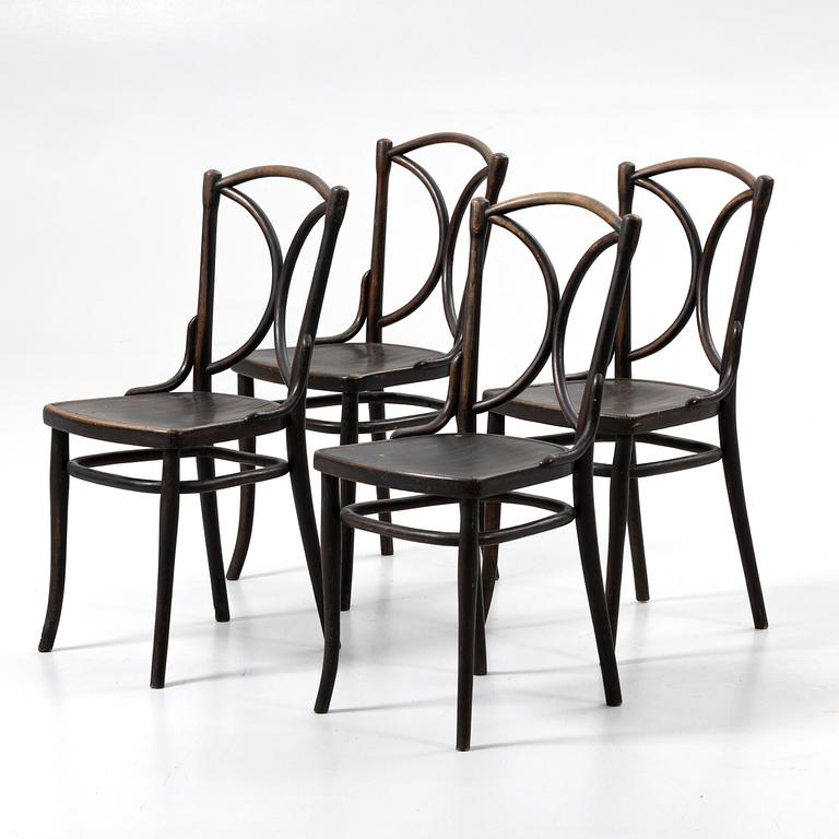 Chairs, 4, Thonet, first half of the 20th century.