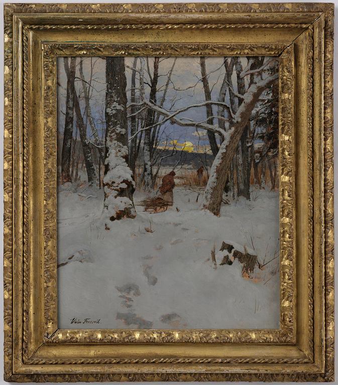 Victor Forssell, "Vinter, Solnedgång".