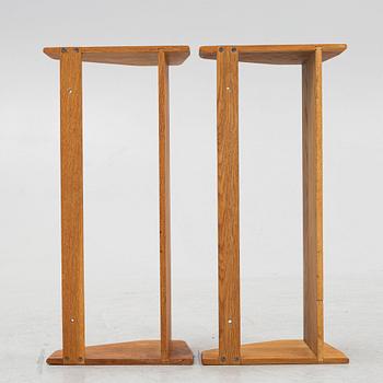 Hans J Wegner, a pair of shelves, Ry Möbler, Denmark, 1960's.