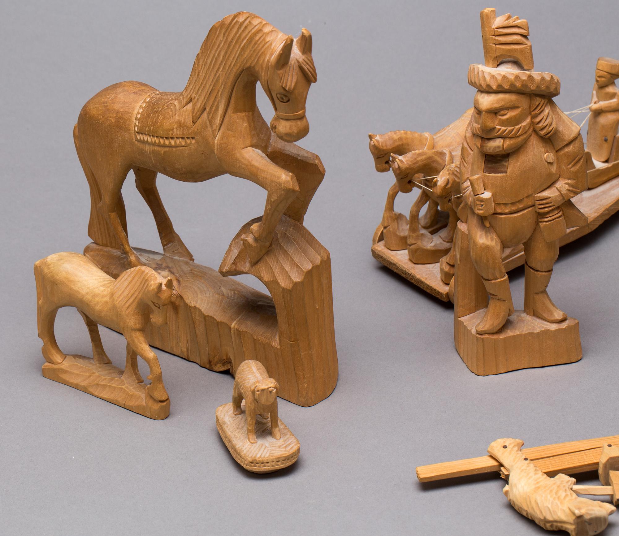 SKULPTURER, 7 st, Sovjetunionen.