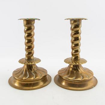 Candelabras 2 pairs Baroque style first half of the 20th century.