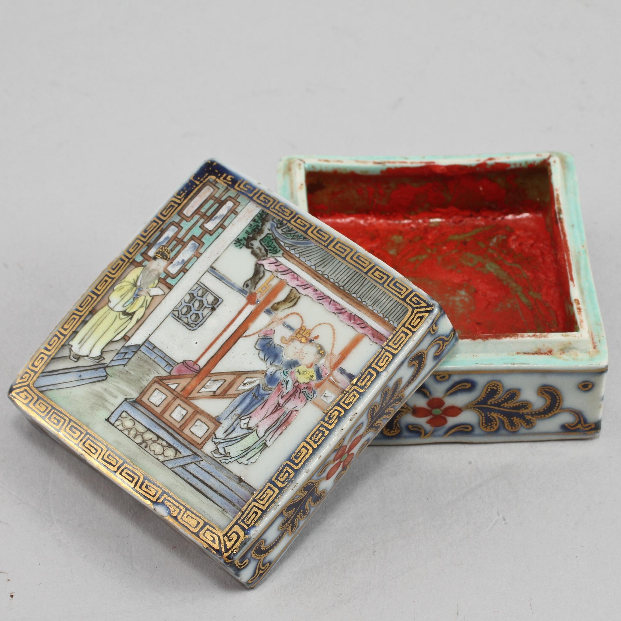PARTI PORSLIN, 3 delar, Japan samt Kina, 1900-tal.