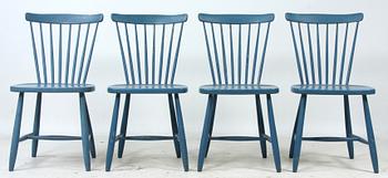 STOLAR, 4 st, "Haga 210", Sven Erik Fryklund, Hagafors Stolfabrik AB, omkring 1950.