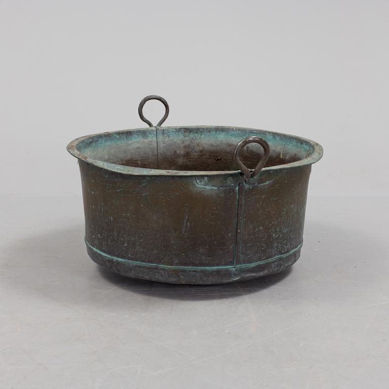 A coppar tub late 19th century.