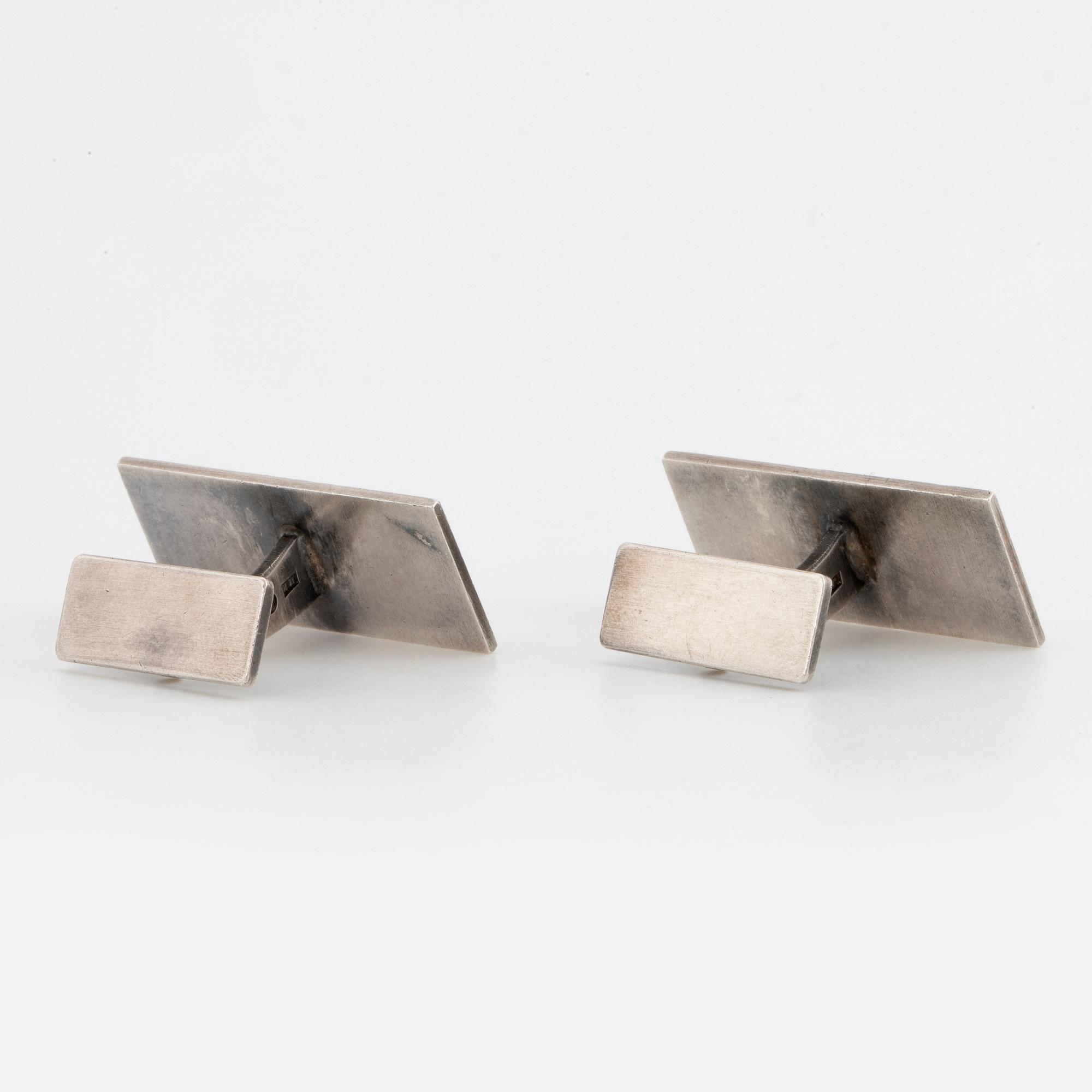 A pair of Stigbert cufflink silver.