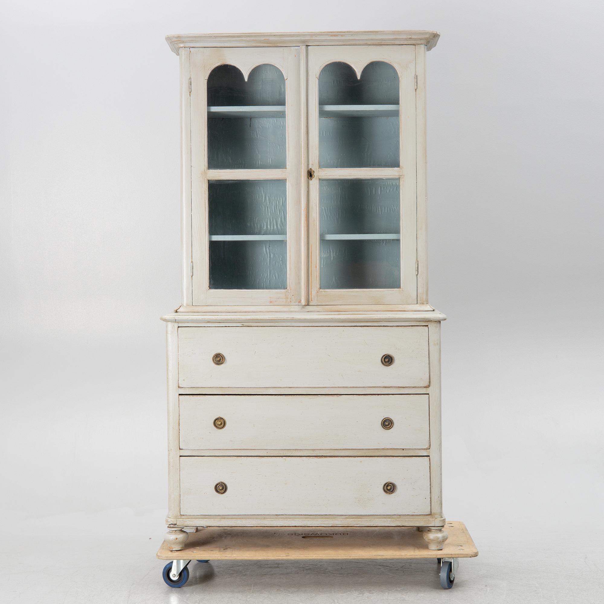 Display cabinet, late 19th century,.