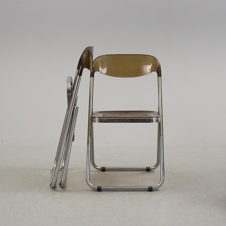 A set of three 1960/70s folding chairs "Modello Depositato", Italy.