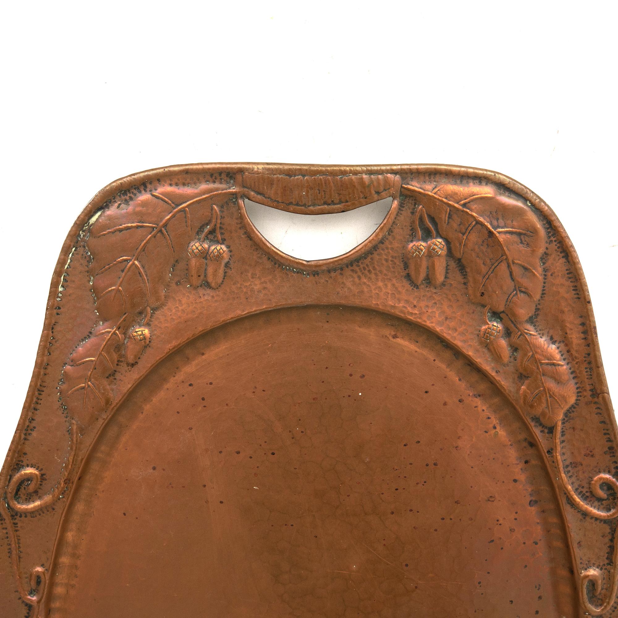 Trays 3 pcs Art Nouveau early 20th century.