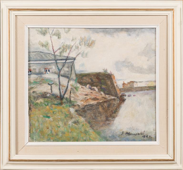 Janne Muusari, oil on canvas, signed and dated 1964.