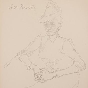 Lotte Laserstein, Madeleine med hatt.
