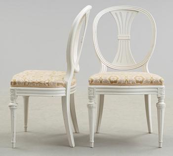 MATSALSGRUPP, 7 delar, gustaviansk stil, 1900-talets mitt.