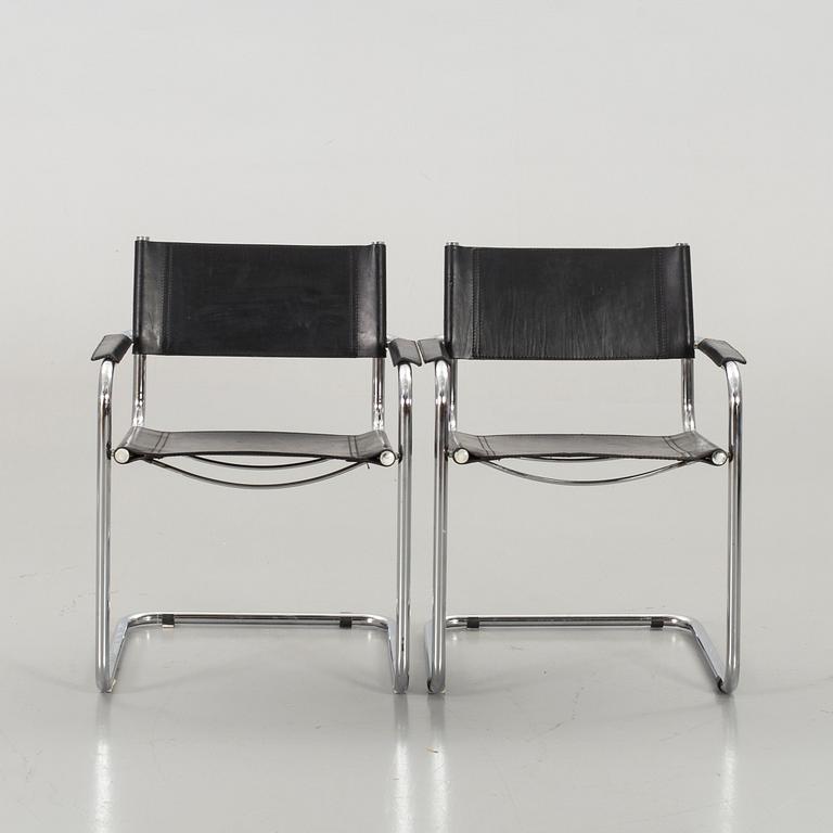 A PAIR OF ARMCHAIRS, second half of 20th century.