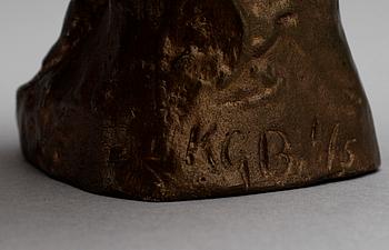 KG BEJEMARK, skulptur, brons, sign o numr 1/5.