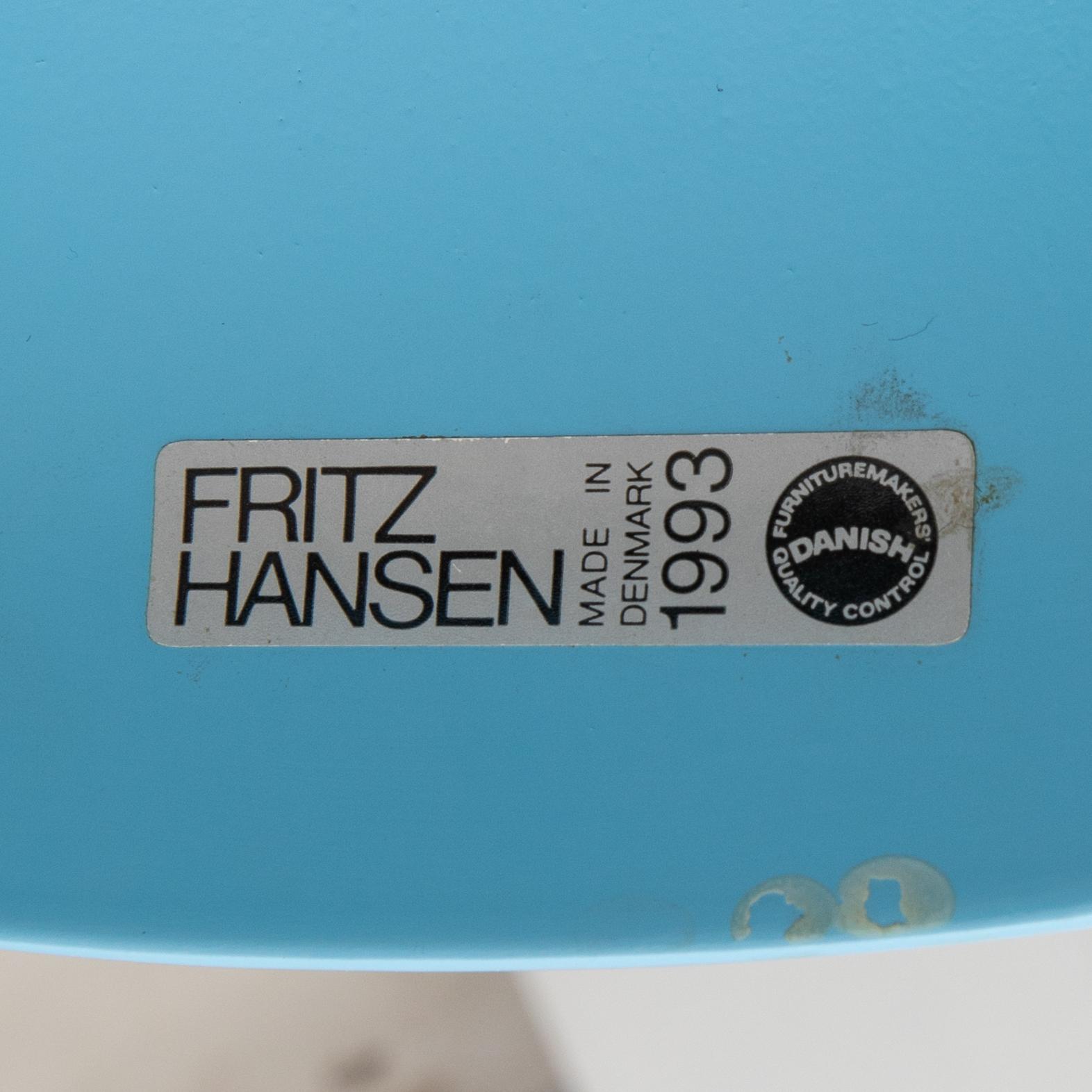 Arne Jacobsen,  stolar 8 st, "Myran", Fritz Hansen, 1993.