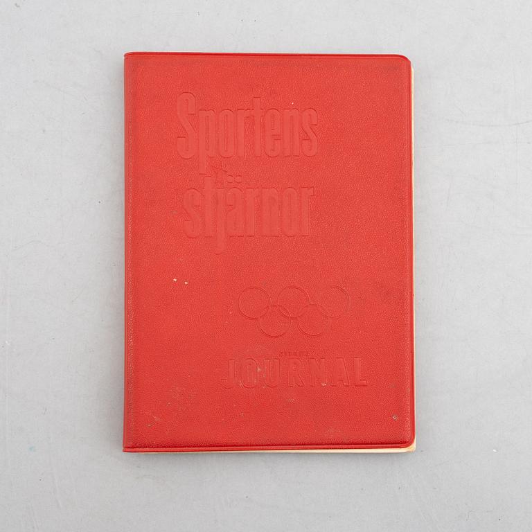 Idolkort, "Sportens stjärnor", bl a Cassius Clay, Nacka Skoglund mfl Hemmets Journal, 1960-tal.