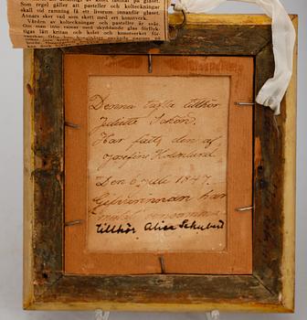 OKÄND KONSTNÄR, akvarell, 1800-tal.