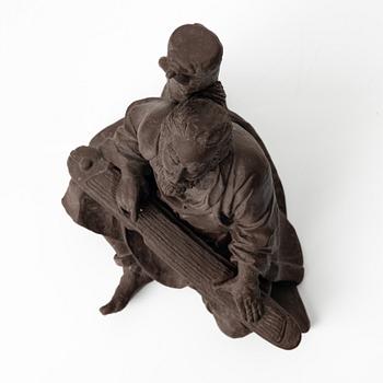 Liu Wenjing, Figurine, Yixing ware. China, 20th century.