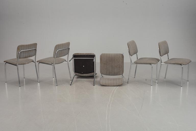 BORD och STOLAR, 6 st, Thonet, 1900-talets andra hälft.