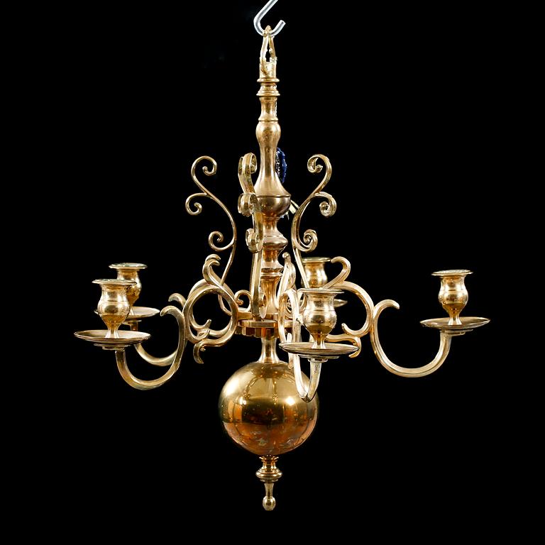 A chandelier from Skultuna, second half of the 20th century, hight 47 cm.