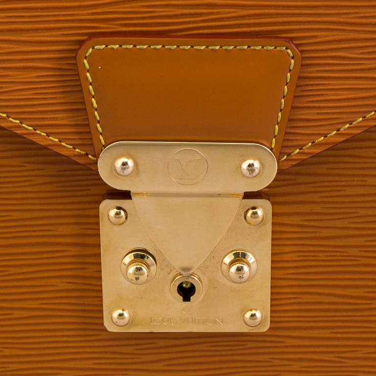 a Louis Vuitton "Porte-documents bandoulière" epi leather portfolio.