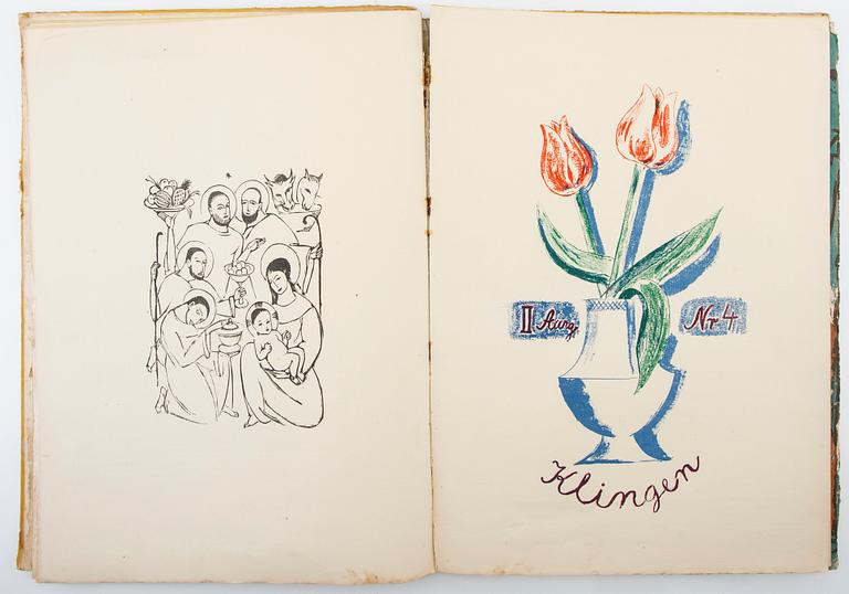 Magazine "Klingen" 1919-1920 2 vols, 1 binding.