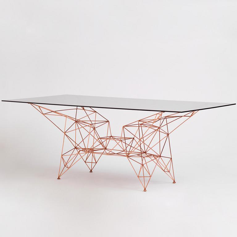 Tom Dixon, a "Pylon Dining Table", Tom Dixon Studio, London, post 2014.