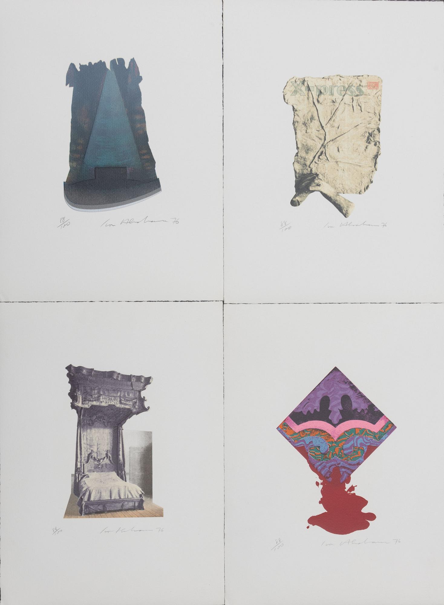 Ivor Abrahams, "E.A. Poe. Tales and Poems", 20 färgserigrafier, 1976.