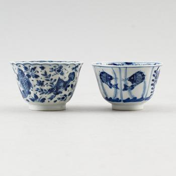 SKÅLAR, 2 st, porslin, Kina, Kangxi 1662-1722.