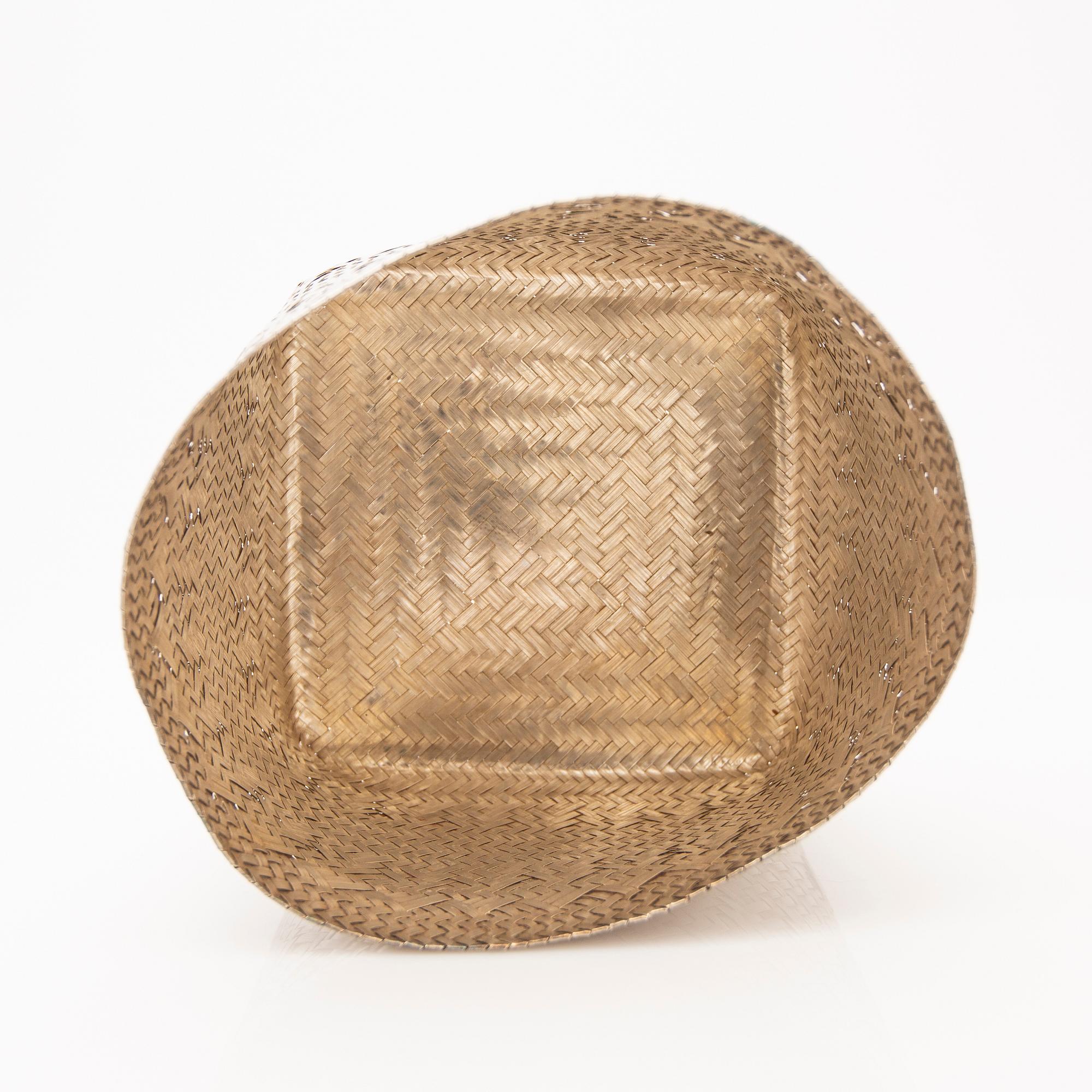 Basket, sterling silver, Mexico.