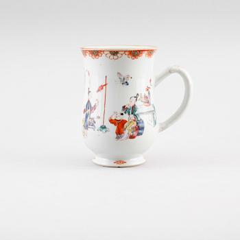 MUGG, porslin, Kina, Qianlong 1736-1795.