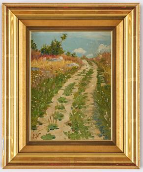 Jenny Nyström, Summer landscape with country road.