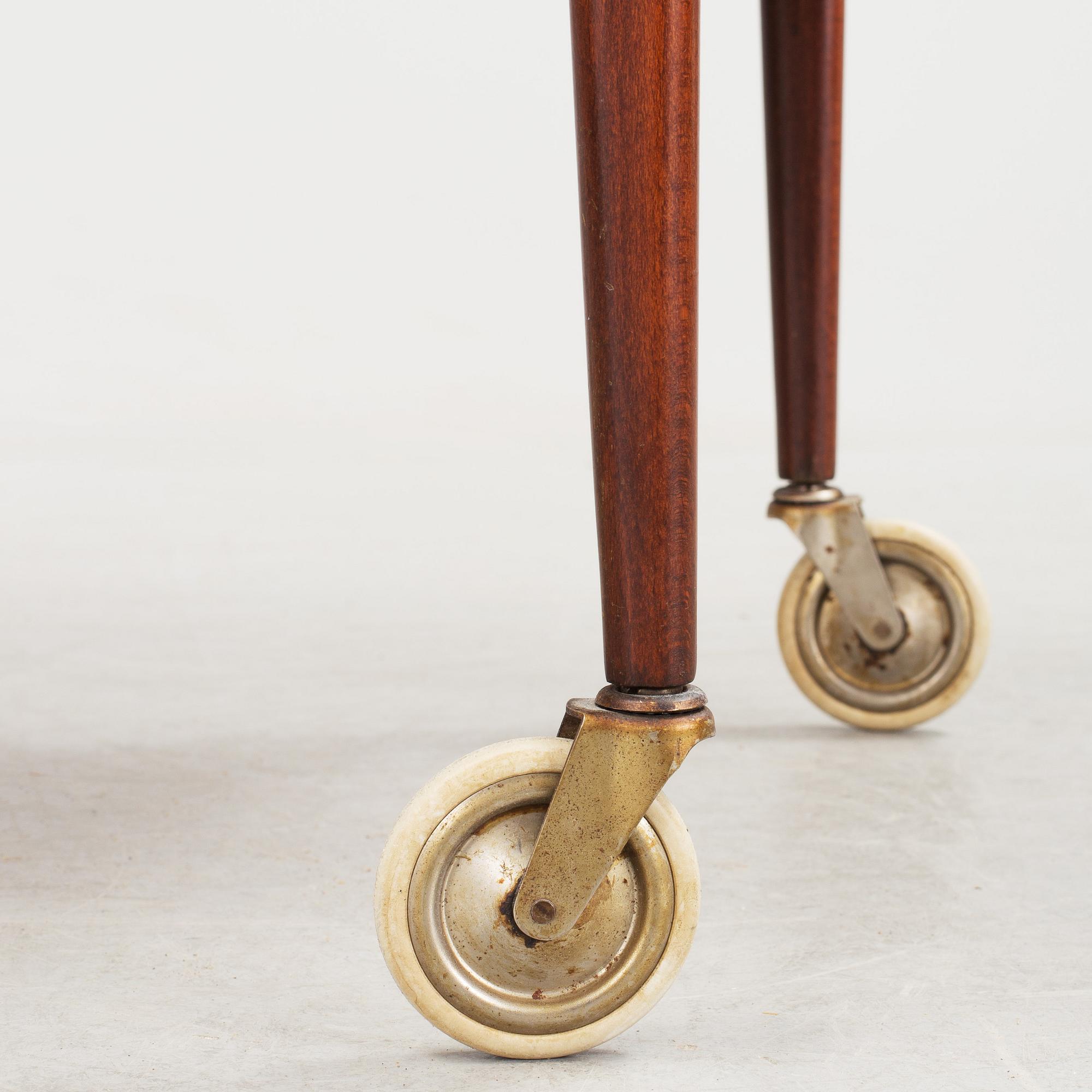 An YNGVE EKSTRÖM 'Thea' teak tea trolley, 1950's/60's.