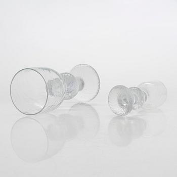 Timo Sarpaneva, dricksglas 18 st, "The knight", Iittala. I produktion 1979 - 1981.