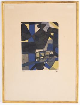 Maurice Estève, lithograph in colors, signed and numbered 64/80.