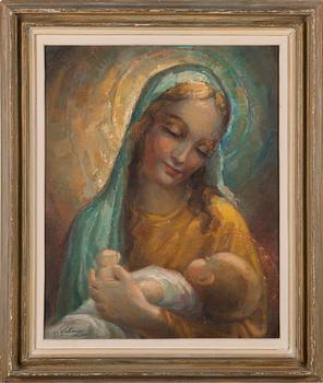 Veli Kalima, öljy kankaalle, signeerattu ja päivätty-46.