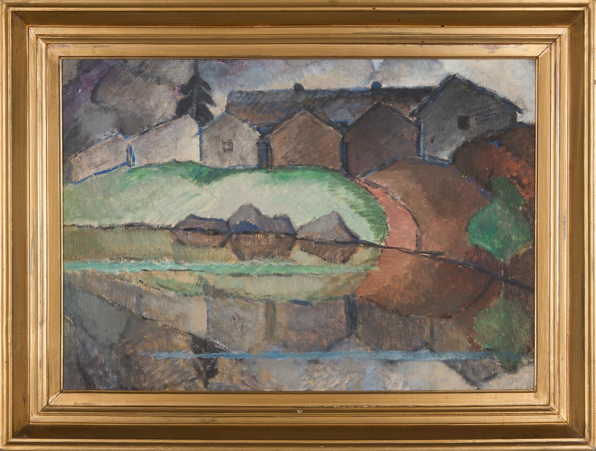Alvar Cawén, Landscape from Illby in Porvoo.
