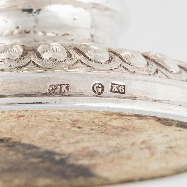 A Swedish Silver Creamer, mark of Carl Johan Kling, Gävle 1888.