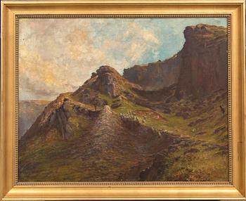 Alfred Walter Bayes, oil on canvas, signed.