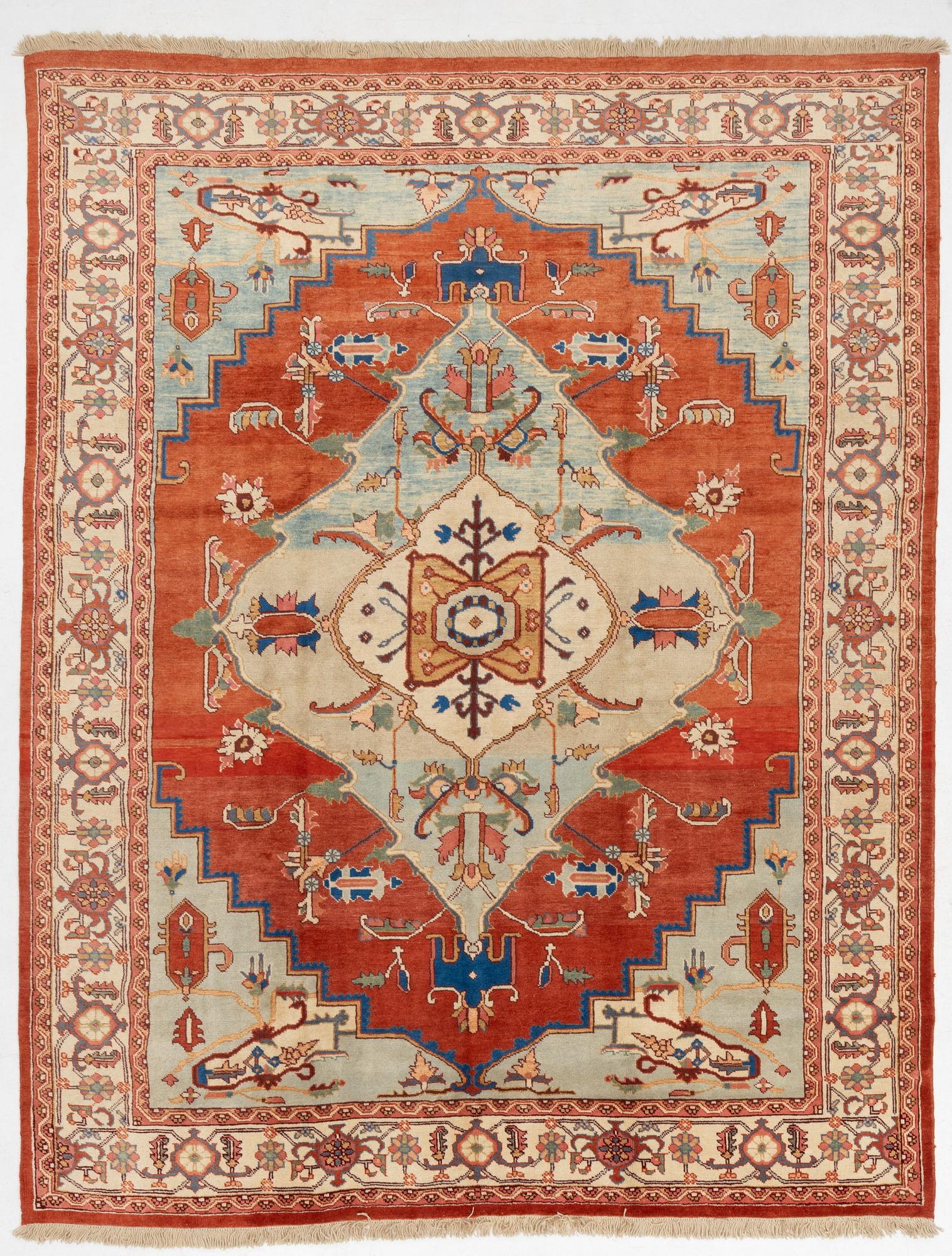 Matta, Västpersisk, Heriz-mönster, ca 380 x 301 cm.