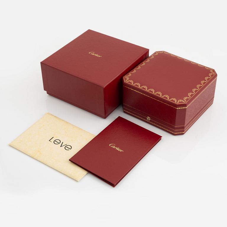 Cartier "Love" armband 18K guld med tio runda briljantslipade diamanter.