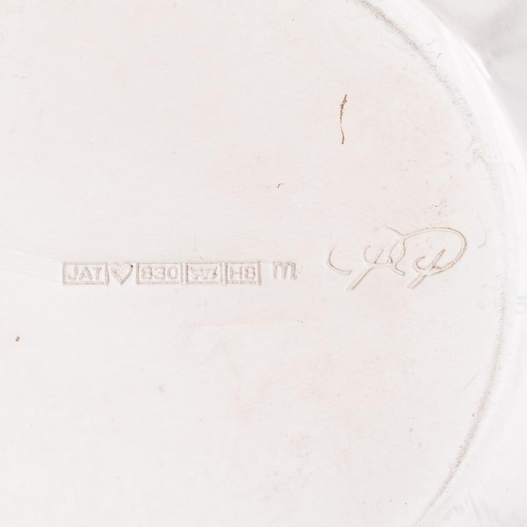 Pekka Piekäinen, a three piece silver coffee set for J.A. Tarkiainen, Helsinki 1988 and 1985.