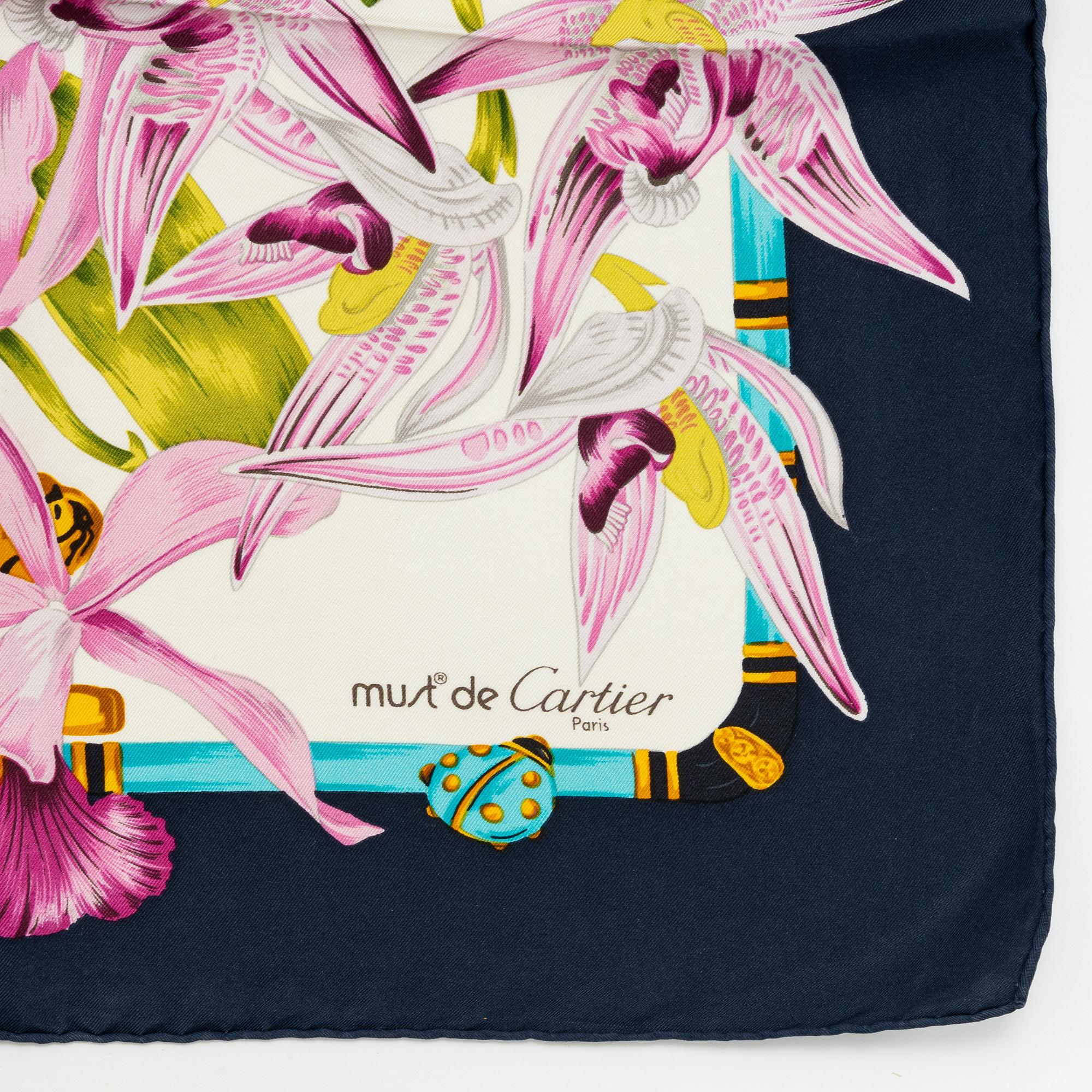 Cartier, a silk scarf.