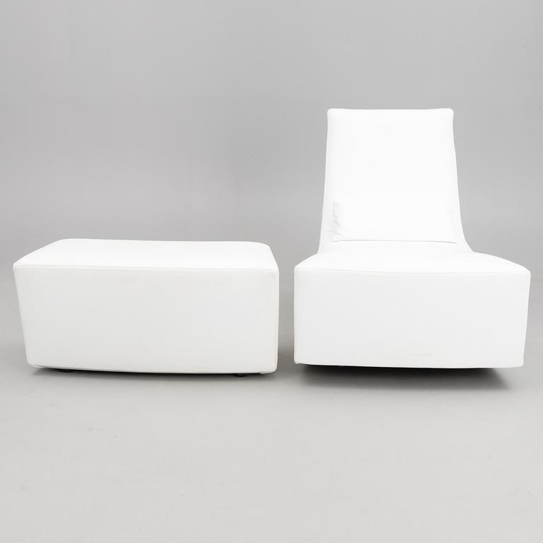 ALBAN-SÉBASTIEN GILLES, keinutuoli ja rahi, "Neo", Ligne Roset, Ranska 2000-luku.