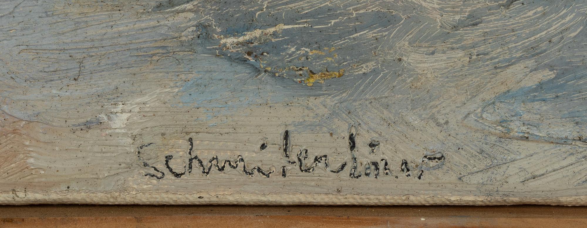 Bertram Schmiterlöw, oil on canvas, signed.