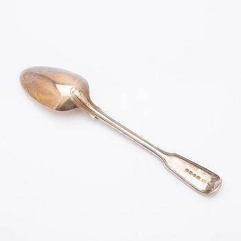 Table spoons, silver, 6 pcs, Mary Chawner (1834-1840), London, England.