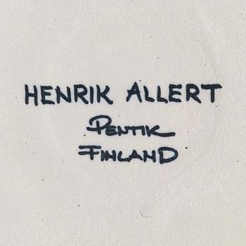 Henrik Allert, a ceramic sculpture, signed Henrik Allert Pentik Finland.
