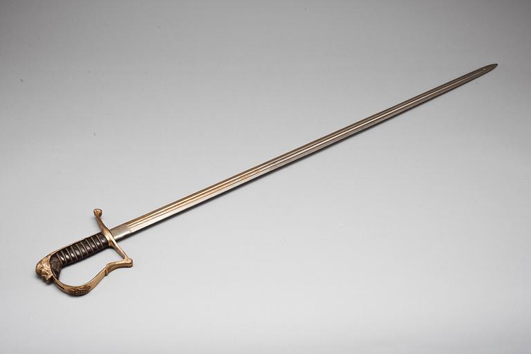 OFFICERSVÄRJA, Sverige 1800-tal, märkt G E Svalling, Eskilstuna.