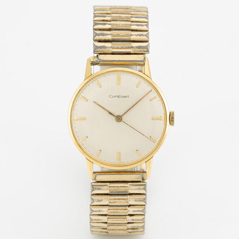 Cortébert, armbandsur, 18K guld, 34 mm.